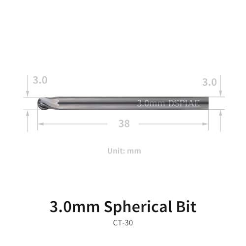 Image of DSPIAE Chamfering Tool Set, 60 and 90 Degree Blades Each 4pcs, Conical and 3mm Spherical Bits with Handle