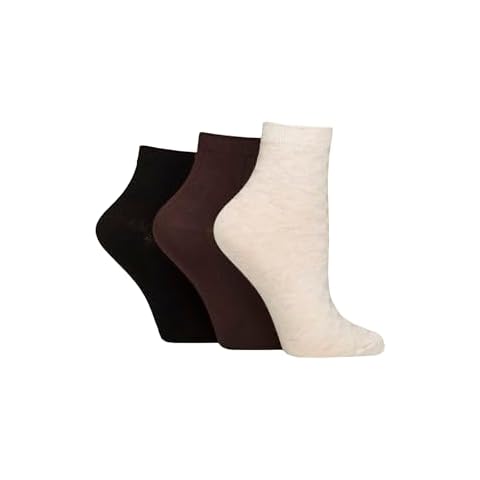 SockShop Women's Bamboo Ankle Socks - 3 Pairs Cover