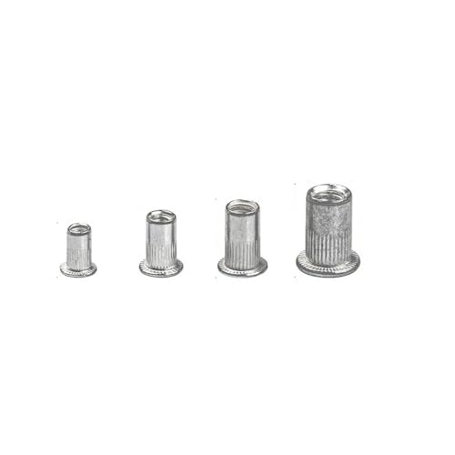 Ziluao Qinlu-Washers for Screws M3/M4/M5/M6 Rivet Nut Aluminum Rivnut Flat Head Threaded Rivet Insert Nutsert Cap Rivet Nut Assorted Kit 240PCS? for Home Decoration, Factories Repair