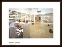 ダミアンハーストpharmacy額装ポスターブロンズ