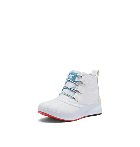 SOREL Women's Out 'N About III Classic Waterproof Boot - White, Cyber Yellow - Size 6.5