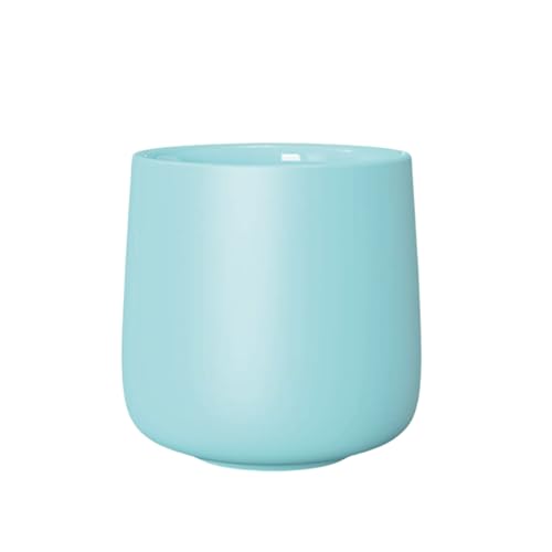Image of LECTOR Noboru Origami Double Walled Ceramic Cup | 230ml Insulated Coffee Mug for Hot & Cold Coffee, Espresso, Tea & Drinks | 85mm Height | Stylish & Durable | Microwave Safe (Pack of 1) (Blue)