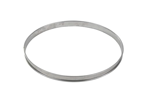 Gobel - Cercle à Tarte en INOX Ø 26 cm - Cercle à Pâtisserie Bords roulés - Hauteur 2,7 cm - Démoulage Rapide et Parfait - Qualité Supérieure - Fabriqué en France