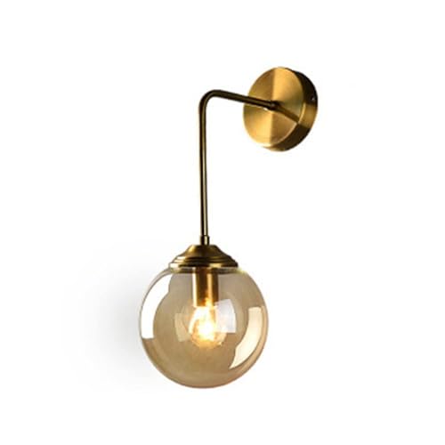 Image of Wall Lamp Chandelier Pendant Light, Home Decor for Bedroom, Living Room, Hallway, Cafe, Hotel, Restaurant (L Amber Wall LAMP with LED Bulb Pack of 1)