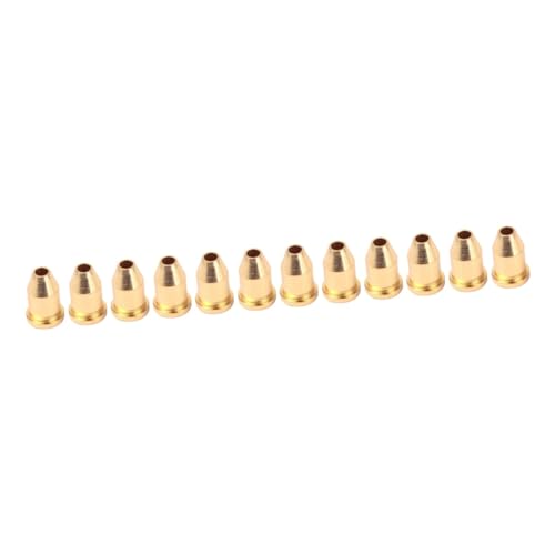 FAVOMOTO 2sets Guitar String Ferrule String Mounting Buckle Through Body Ferrules for Bass Guitar Cap Accessories 6pcs*2