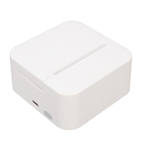 Image of Portable Thermal Printer, 203 DPI Bluetooth Rechargeable Mini Sticker Printer Pocket with 5 Rolls Paper for Lists Notes Study Labels DIY