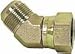 Imperial 97222 Steel Swivel Nut 45 Degree Elbow Fitting, 3/8 X 3/8", Per Package-5