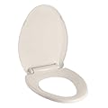 FinerFurnis Toilet Seat with Safe PP Material, Quiet-Close Design, Easy Installation & Release with Included Hardware, Universal Fit for Standard Toilets, Durable and Comfortable