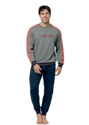 Lotto Pigiama Uomo Cotone Lungo + Boxer Omaggio - Pigiama Uomo Cotone Leggero - Pigiama Uomo Cotone - Pigiama Uomo Estivo Anche Taglie Forti (1141 Verde + 1 Boxer, XXL