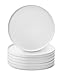 BTaT- White Dinner Plates, Set of 6, 10.6 inch, White Porcelain, White Plate Set, Plates, Dinner Plates, Plates Set, Restaurant Dishes, White Porcelain Dinner Plates, White Plates
