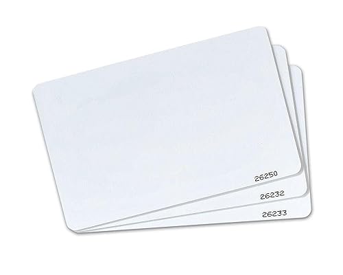 ZKTeco Thermal Printable RFID Proximity Cards 125KHz | ID Thin Cards for Access Control & Attendance Systems | Compatible with RFID Readers & Time Attendance Devices (Pack of 200 Cards)