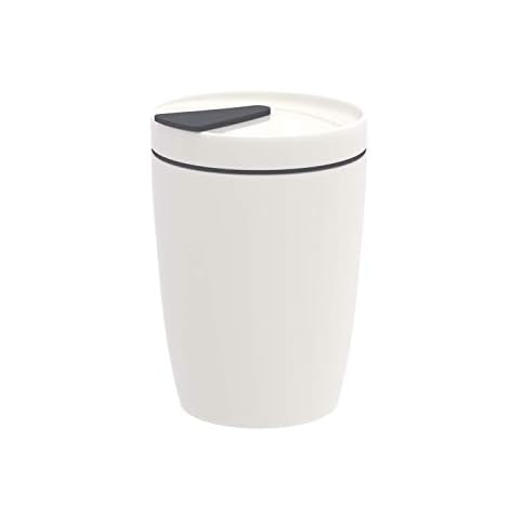 like. by Villeroy & Boch, taza grande To Go S, 290 ml, porcelana Premium/silicona, blanco Cover