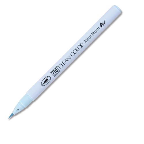 Zig Kuretake Clean Color Real Brush Marker, Haze Blue
