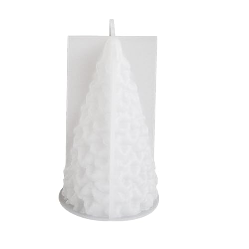 OIXYEY Moldes de silicone de Natal, moldes de silicone para árvores de Natal 3D, molde de Natal para velas para artesanato de Natal decorações para a casa