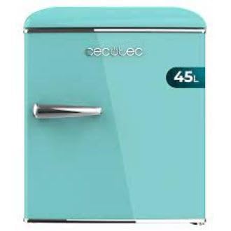 Cecotec Mini Nevera Retro de 45 L Bolero CoolMarket TT Origin 45 Green. Frigorífico Mini con ICEBOX, Tirador Cromado, Abridor Botellines, Estilo Vintage en Verde
