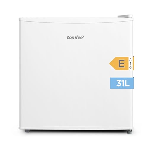 COMFEE' RCU40WH2(E) Mini Congelador 31L, Puerta Reversible, 4 Estrellas, Silencioso, práctico en la Oficina, Hotel y Hogar, Blanco