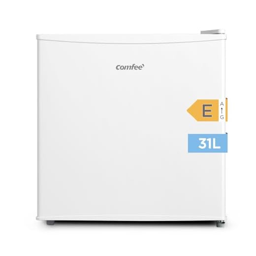Comfee Freistehend, RCU40WH2(E) Mini Gefrierschrank/31L / 4-Sterne-Gefrierfach/Kompakte Größe/Reversibles Türscharnier/Verstellbare Standfüße / 147kWh/Jahr/Weiß