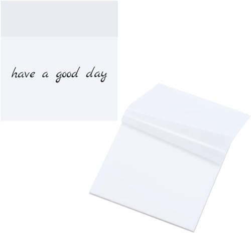Image of Mark 100 Sheets Transparent Self-Sticky Note Pads, Clear Notes 7.5x7.5cm, Transparent Self-Adhesive Sticky Note, Perfect for Students & Other Field