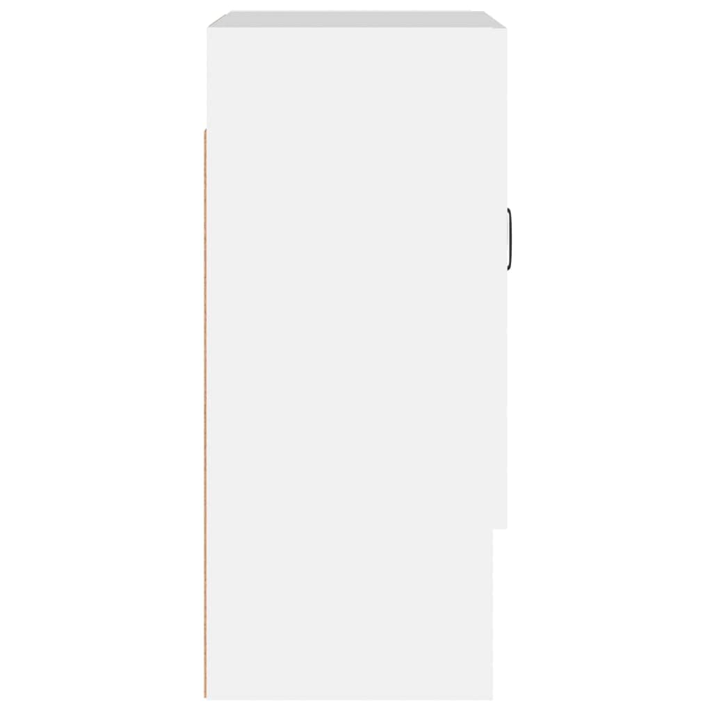 vidaXL Wandschrank Hängeschrank Lagerschrank Bücherschrank Schrank Aufbewahrungsschrank Wohnzimmer Schlafzimmer Weiß 60x31x70cm Holzwerkstoff