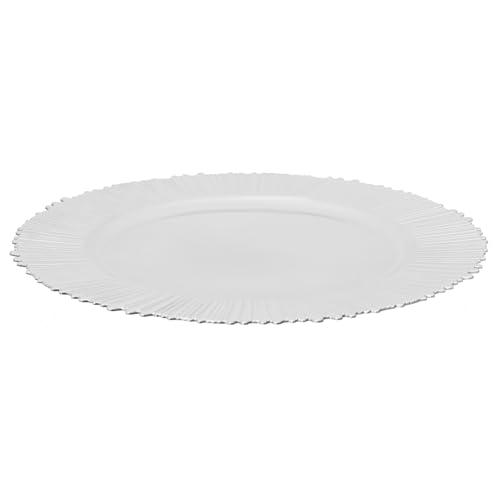 Platos Cargadores Redondos Plata 13 in Pack x100 miniatura 7