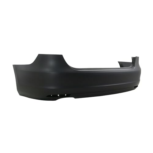 Image of FitParts Compatible with Volkswagen Jetta 2011-2014 Rear Bumper Cover | CAPA Certified, Primed, Without Tow Hook Hole, Ready to Paint, OEM 5C6807418AGRU, VW1100186