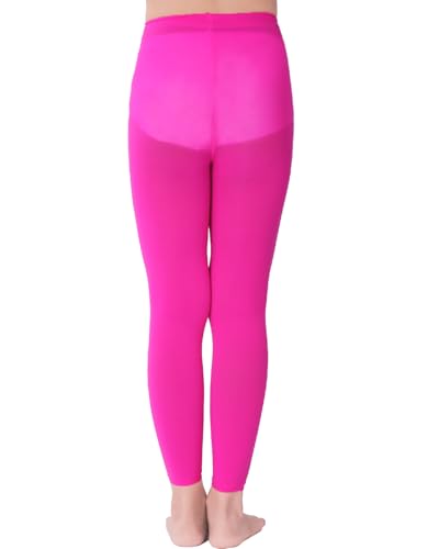 FANCAME Girls Footless Dance Tights for Ballet, Semi Opaque Tights School Students Multiple Colors3