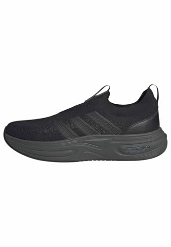 adidas Homme Cloudfoam CUXXION Slip on Shoes, Core Black/Carbon/Grey Six, 44 EU