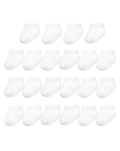Image of Fruit of the Loom Baby 22-Pack Grow & Fit Flex Zones Low Cut Stretch Socks - Unisex, Girls, Boys