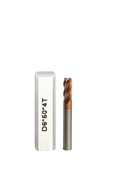 CARBIFORCE 55 HRC Ticn Coated 4 Flute Flat Copper Carbide Endmill Four Flute Spiral Upcut Milling Cutter Tool Set for PVC, Wood (6 * 50) (B0DBVMCJWS) Amazon Price History, Amazon Price Tracker