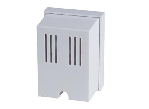 Timbre zumbador 220V, fácil instalación, sonido potente, ideal para señalización en hogares o negocios.