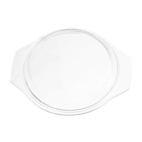 KICHOUSE Glass Microwave Splatter Cover Clear Food Plate Lid for Microwaving and Steaming Kitchen Accessory for Cooking