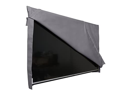 Covermates Outdoor Flip Top TV Cover – Various Sizes, Durable Polyester, Weatherproof, Dustproof, Flip Touch Fastener Closure, Outdoor TV Covers, 65-68 Inch Screen Size, Charcoal