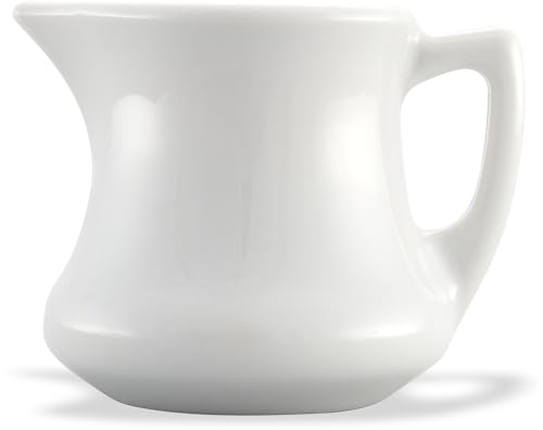 Carlisle FoodService Products Creamer Pitcher for Restaurant and Kitchen, Plastic, 3 Ounces, White