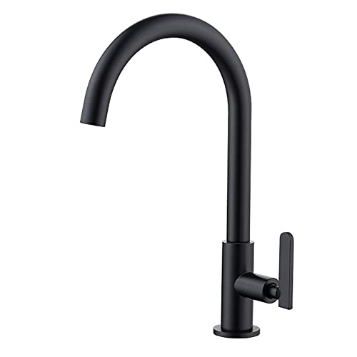 Robinet d'évier de cuisine pour eau froide avec bec à arc élevé