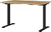 Produktbild Germania Schreibtisch 7907-582, in Grandson-Eiche-Nb./Schwarz, EL. höhenverstellb., 120 x 120 x 80 cm (BxHxT)
