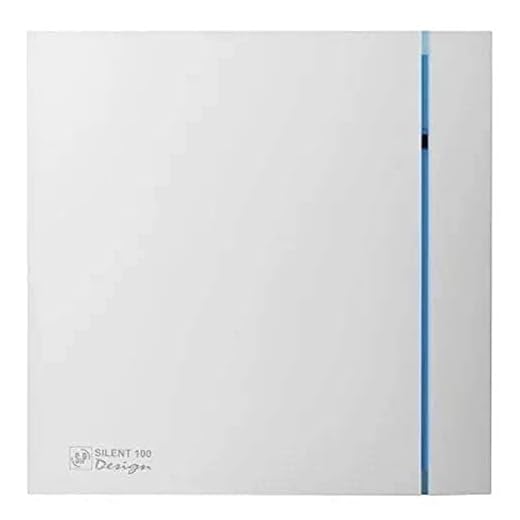 S&P 5210601900 SILENT-100 CRZ DESIGN Extractores de Baño, 230V, 50Hz