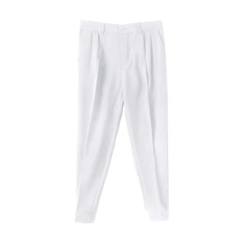 Pantalon capri d'été pour homme extensible et léger en couleur unie