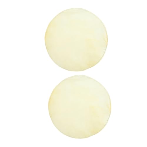 HANABASS 2pcs Drum Leather Covers for Percussion Instruments Durable Replacement Parts Easy to Clean Drum Fittings for Practice and Performance