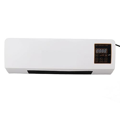 Small Air Conditioner, Wall Mounted Heating Machine Highly Efficient Wide Angles Mobile Small Air Conditioner Indoor Space Heater for Bedroom Living Room Office (US Plug)