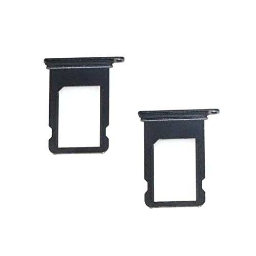 [2 Pack] Sim Card Tray Holder Slot Replacement Compatible For Iphone 7 - Sim Pin Black #TOP1