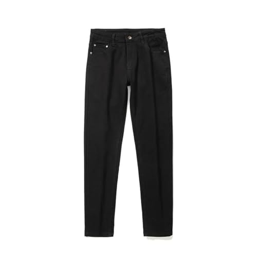 Men’s Trendy Jeans Slim Fit Elastic Business Black Light Luxury Pants2