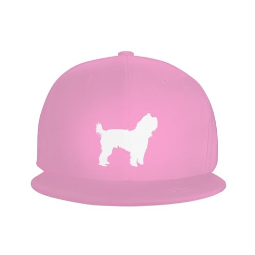 Yorkie Silhouette Outdoor Baseball Hat Flat Hat3