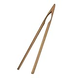 Joyce Chen 33-2040, Burnished Bamboo Toast Tongs, 6.5-Inch