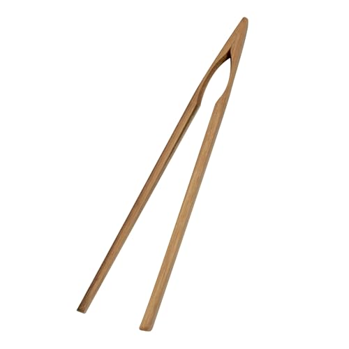 Joyce Chen Burnished Bamboo Toaster Tongs, 6.5 Inch