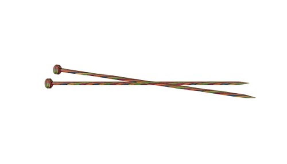 KnitPro 30 cm x 3.75 mm Symfonie Single Pointed Needles, Multi-Color