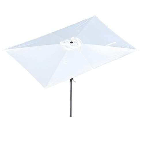 Sombrilla de jardín 3,0 x 2,0 m rectangular con manivela