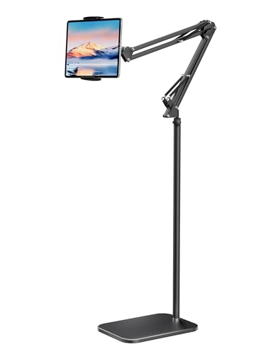 LanPavilion Tablet-Bodenständer, Tablet Halterung mit 2,25 kg Basis, Flexibler Verstellbar Tablet Ständer, kompatibel mit iPad, iPhone, Galaxy, für Zuhause, Bett, Sofa, Büro, 4,7-13 Zoll Geräte LanPavilion Tablet-Bodenständer, Tablet Halterung mit 2,25 kg Basis, Flexibler Verstellbar Tablet Ständer, kompatibel mit iPad, iPhone, Galaxy, für Zuhause, Bett, Sofa, Büro, 4,7-13 Zoll Geräte