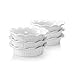 6/12- kawałek 20 0ml Biała porcelanowa okrągłe pieczenie ciasta pizza do pieczenia naczynia do gotowania ciasta obiad /1674 (Color : White, Size : 6-Piece)