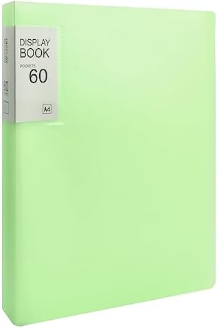 Aupawdy 2x A3 Präsentationsmappen Mit 60 Klarsichthüllen - Sammelmappe Blau