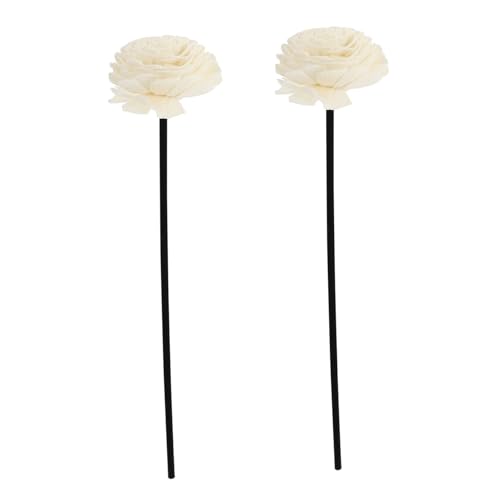 RORPOIR 2pcs Rattan Diffuser Sticks Chrysanthemum Design Accessories for Home Office Weddings and More